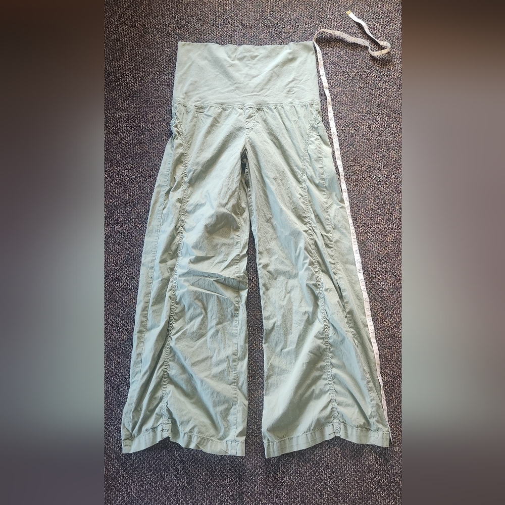 XCVI green wide leg pants, size XL